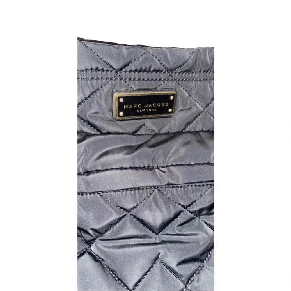 MARC JACOBS Marc Jacobs Black Quilted Nylon Medium Weekender Black Diaper Bag